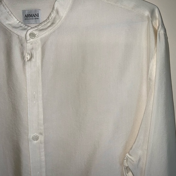 Armenia Collezioni men's banded collar shirt, Size XL. - Picture 9 of 9
